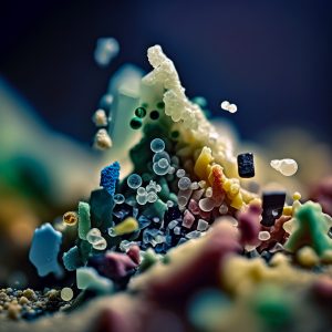 Microplastics in open sea