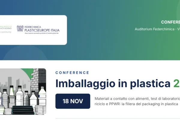 Conference “Imballaggio in plastica”, Milano 18 novembre 2026, Auditorium Federchimica – promossa da Istituto Italiano Imballaggio e Federchimica PlasticsEurope Italia