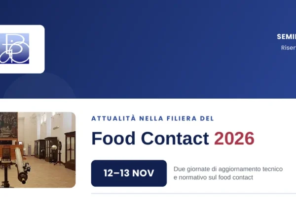 Seminario AIBO-FCE “Attualità nella filiera del Food Contact 2026”, Napoli 12-13 novembre 2026, Università degli Studi di Napoli Federico II